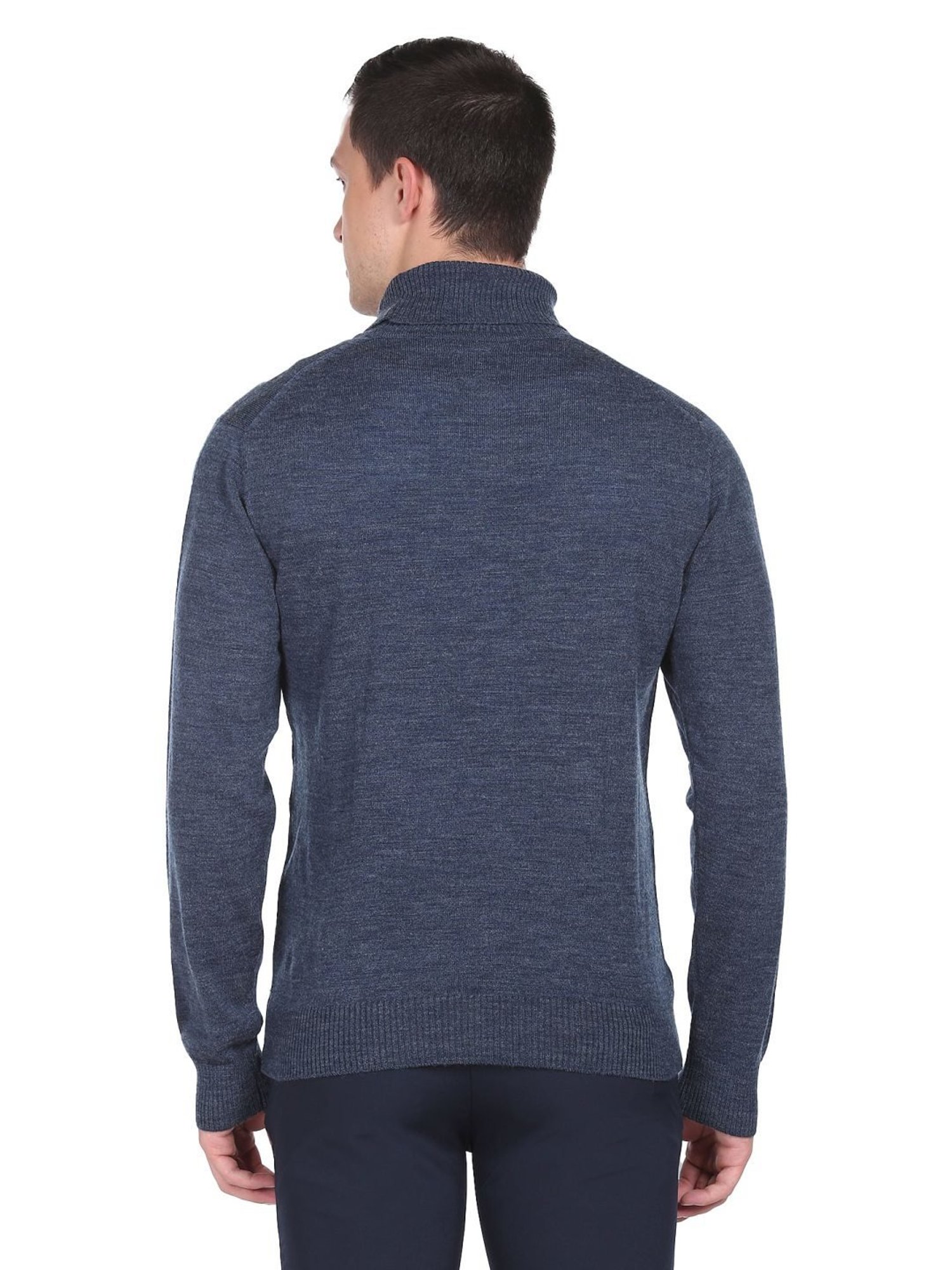Arrow Sports Blue Regular Fit Sweater