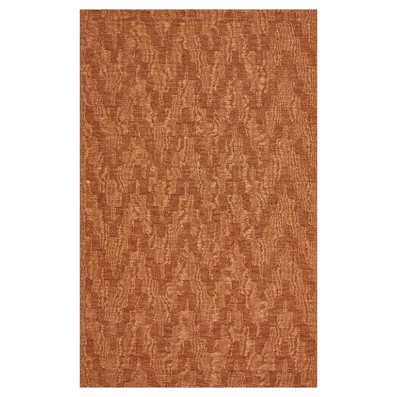 5'X8' Geometric Woven Area Rugs Orange - Weave & Wander