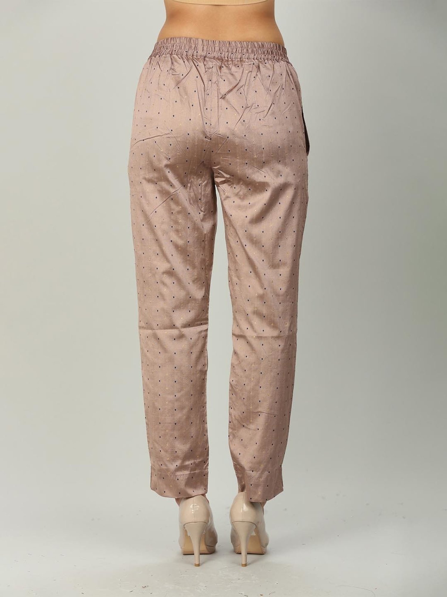 Mustard Mauve Printed Palazzos