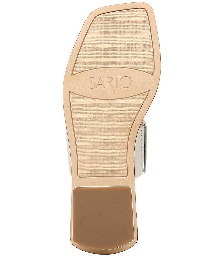 Sarto by Franco Sarto Ediana Leather Toe Ring Square Toe Sandals