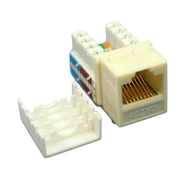 Cooper Wiring Devices 5547-5EA Cat 5e RJ45 Modular Data Jack, Almond