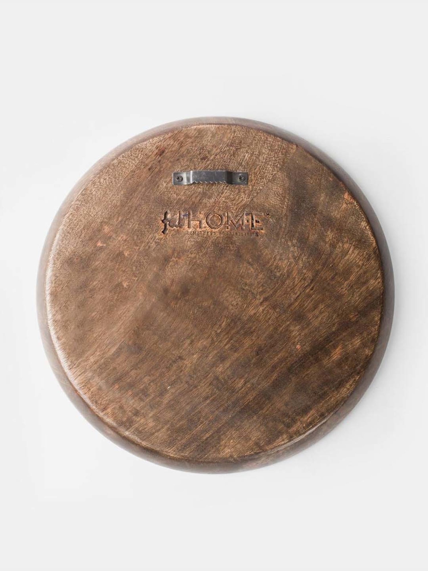 Fabindia Home Gulmohar Orange Wood Hand Carved Wall Plate