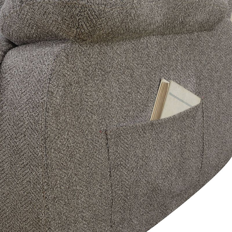Bynet Chenille Gliding Recliner Warm Gray - HOMES: Inside + Out