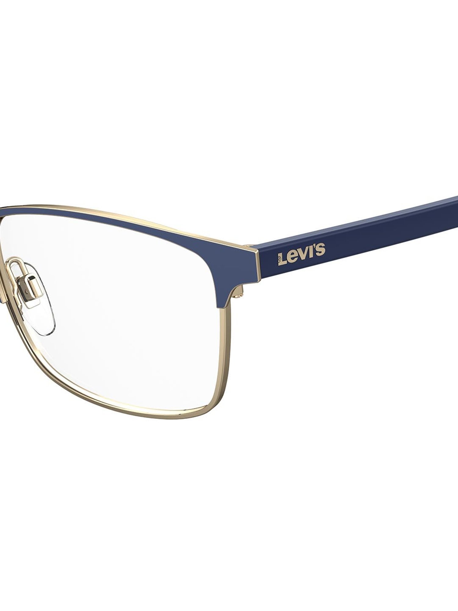 Levi's Blue Rectangular Eye Frames for Men