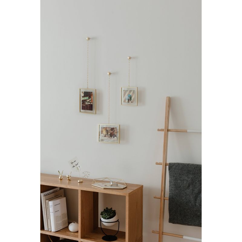 Fotochain Photo Display Frames Brass 3pk - Umbra