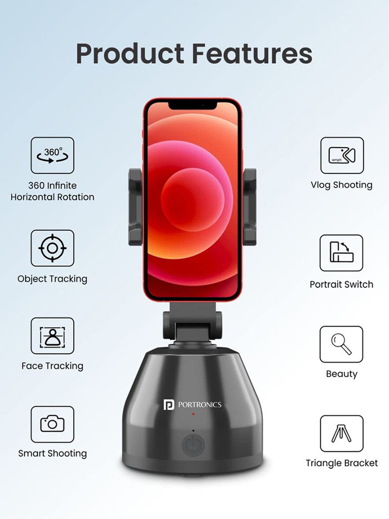 GRIPP Magic Stand Compatible for All Mobile Phones Devices (Black)