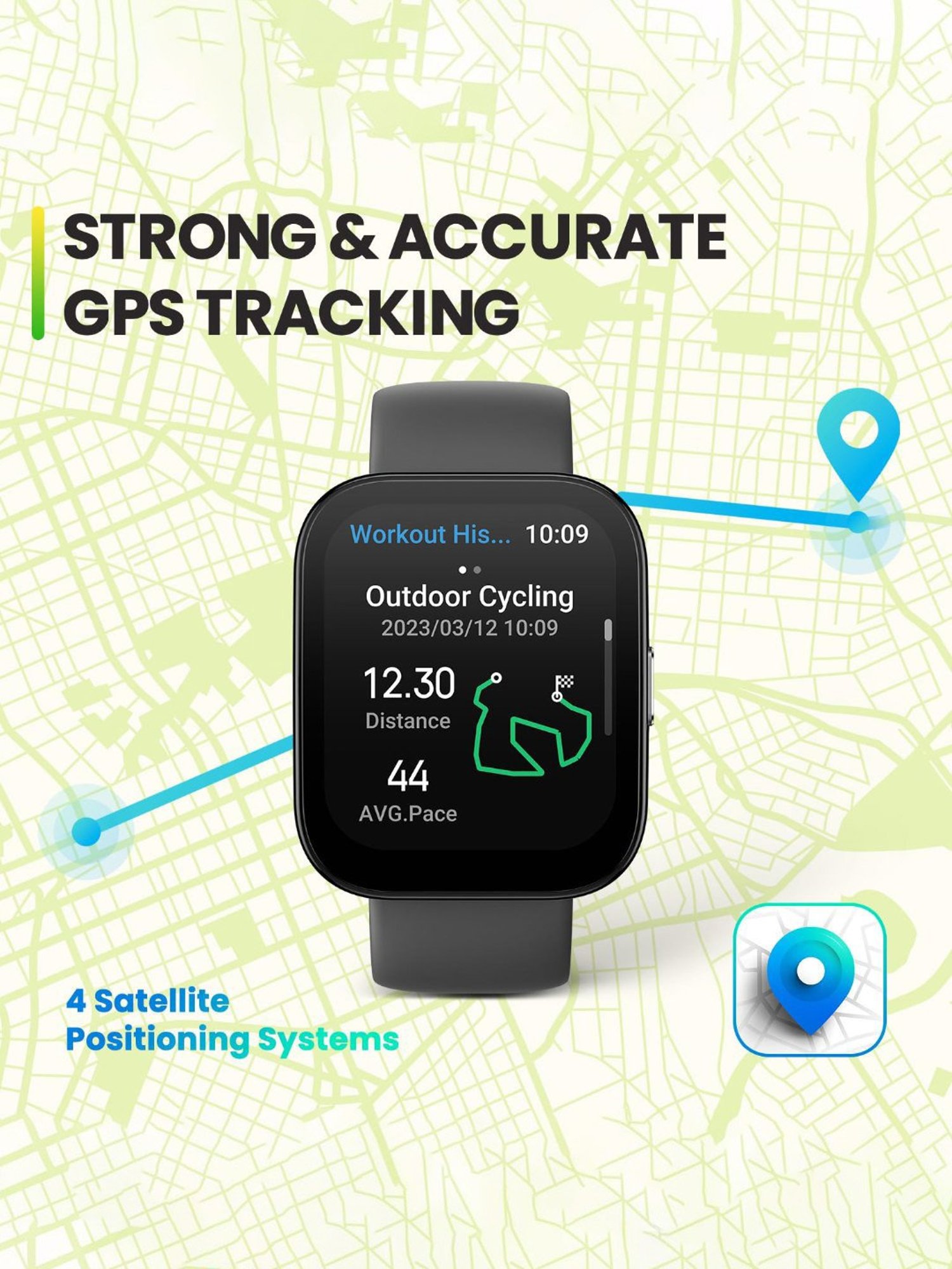 Amazfit Bip 5 BT Calling Smartwatch with 1.91 inch Ultra Large Screen & Alexa Built-in (Black)