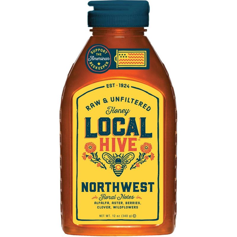 Local Hive Northwest Raw & Unfiltered Honey -12oz