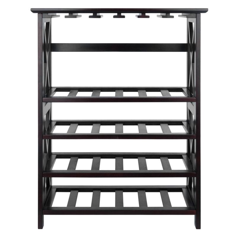 Rio 24 Bottles Wine Rack Wood/Espresso - Winsome