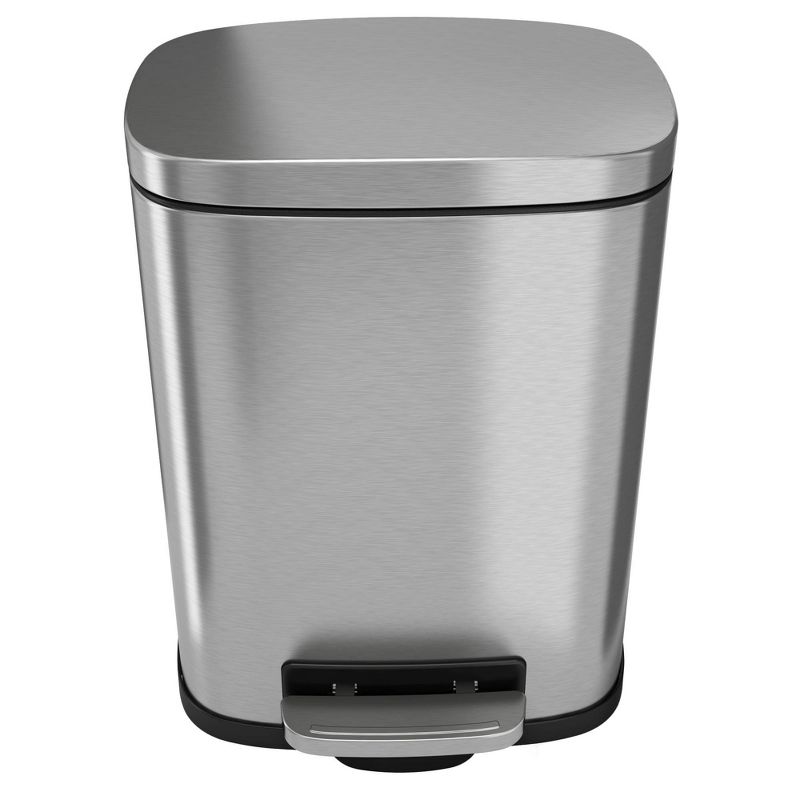 halo quality 1.32gal Premium SoftStep Stainless Steel Step Trash Can