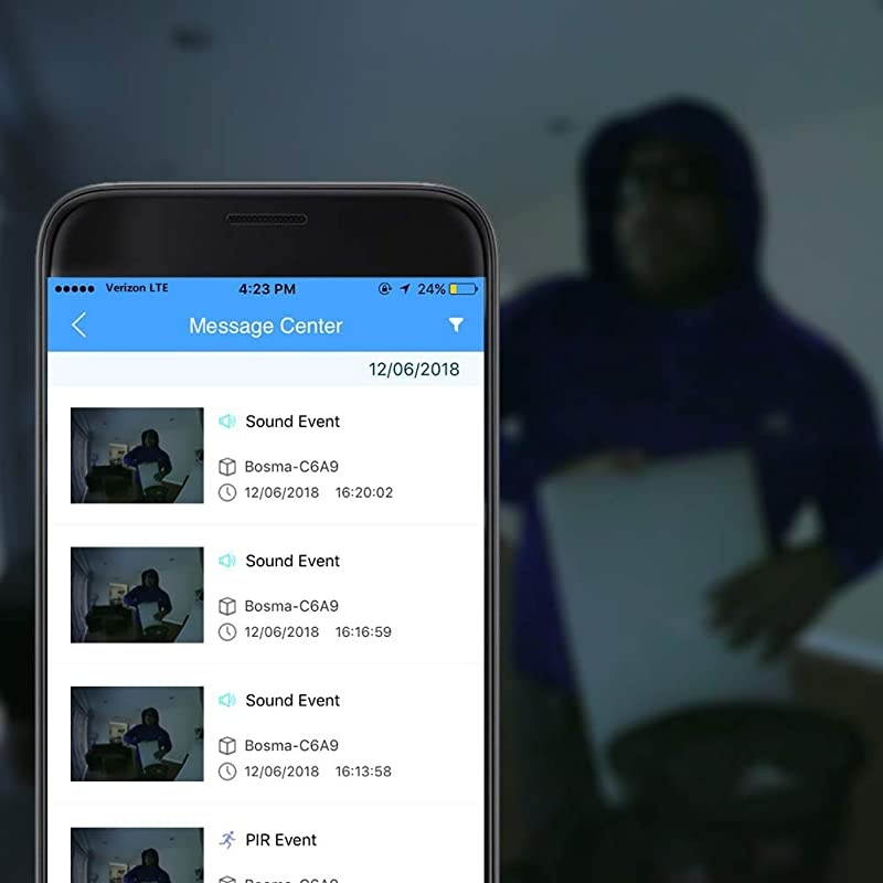 X1 1080p HD Home Security Camera with 2Way Audio Color Night Vision Siren Alarm Advanced Motion Detection Sound Alerts Remote Monitoring