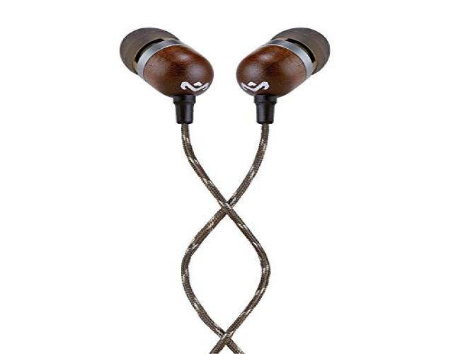 House Of Marley Smile Jamaica In-Ear Wired Headphones with Mic, Midnight, EM-JE041-MI