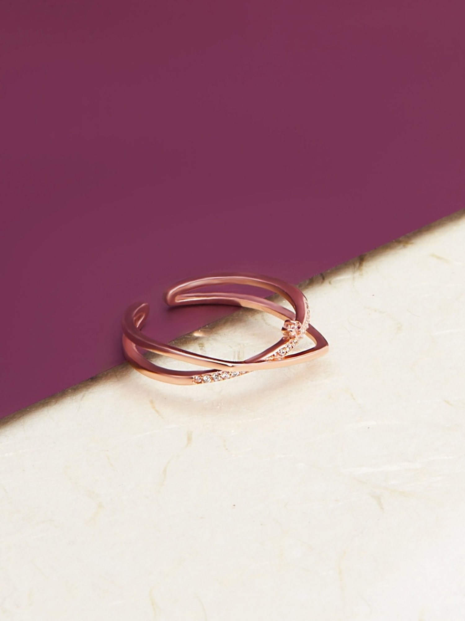 Palmonas Twist Rose Gold Ring