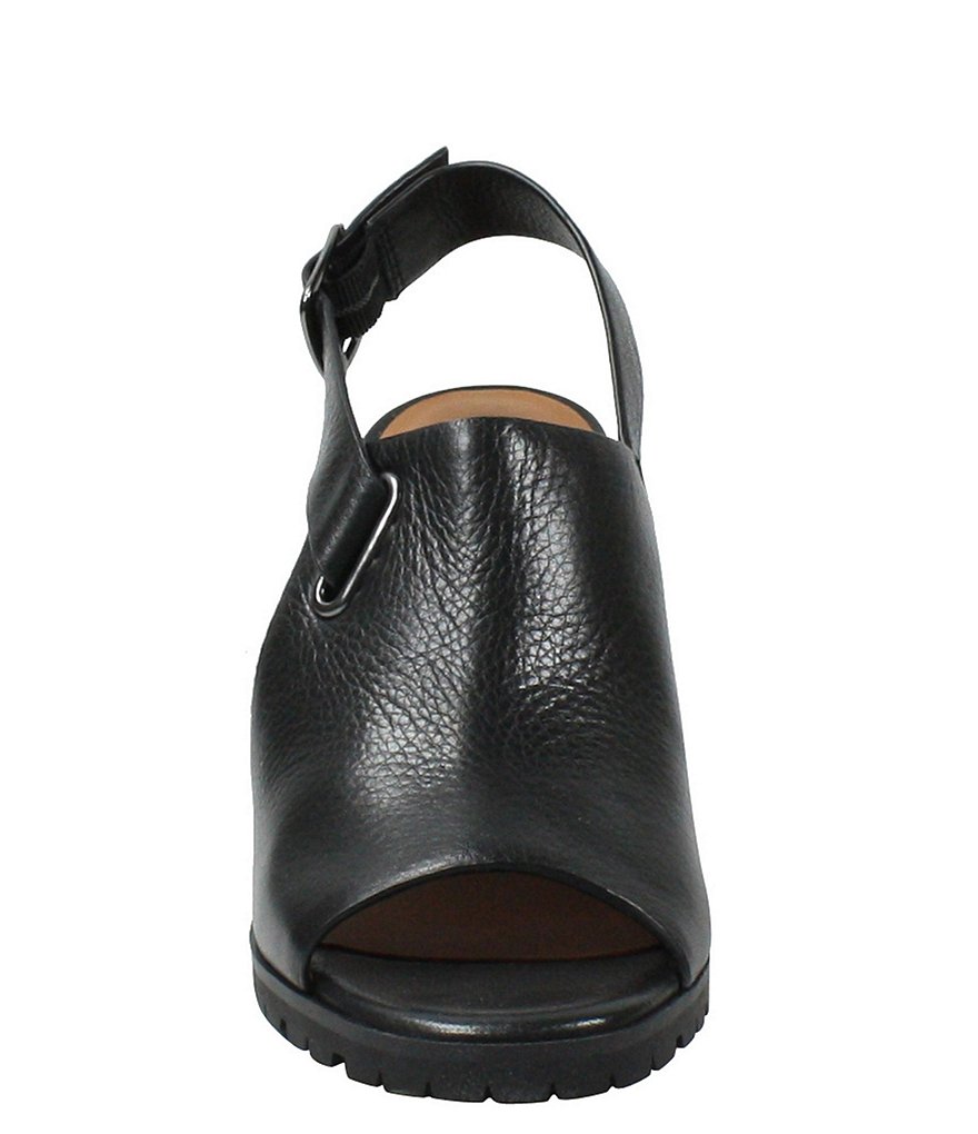 L'Amour Des Pieds Quenton Leather Slingback Sandals