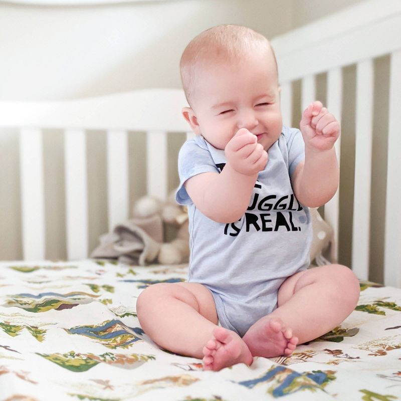 Bebe au Lait Muslin Crib Sheet Wyoming