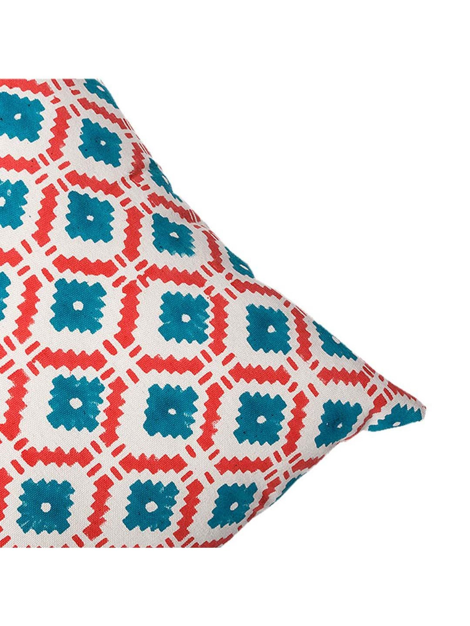 Fanusta Green & Orange Cushion Covers (46 x 46 cm) - Set of 5