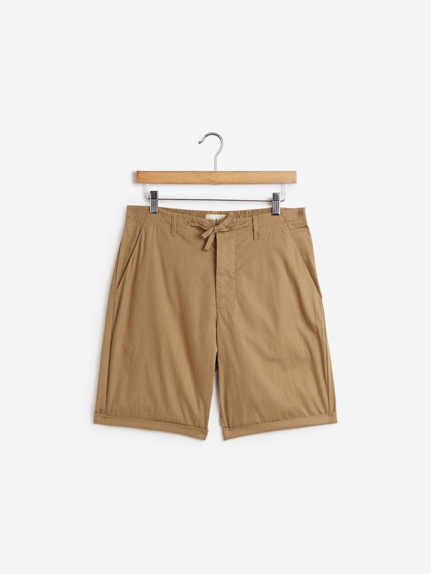 ETA by Westside Beige Slim Fit Shorts