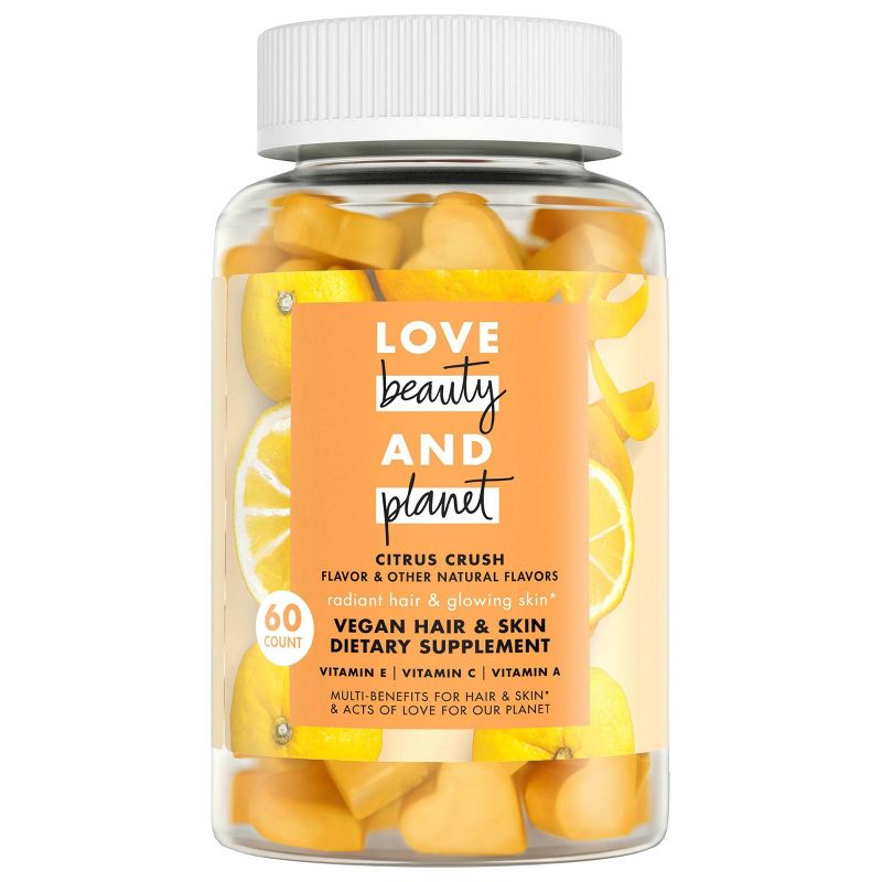 Love Beauty and Planet Multi-Benefit Vitamins Dietary Supplement - Citrus Crush – 60ct