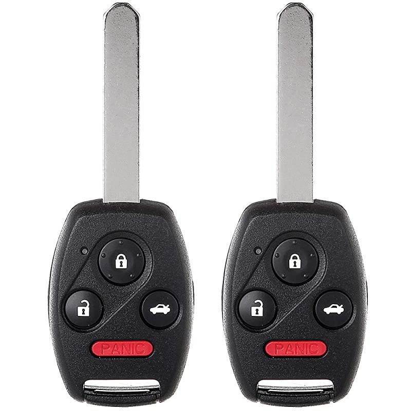 Replacement fit for Uncut 313.8MHz Keyless Entry Remote Key Fob Ignition Key Fob Honda Accord CR-V Element OUCG8D-380H-A (Pack of 2)