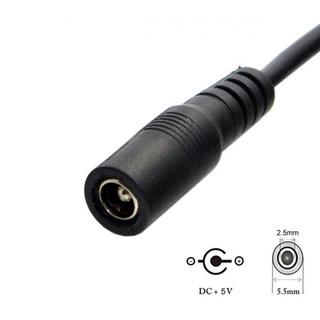 FVH USB 3.1 Type C USB-C to DC 5V 5.5*2.5mm Power Jack Extension Charge Cable for Cell Phone Tablet UC-233