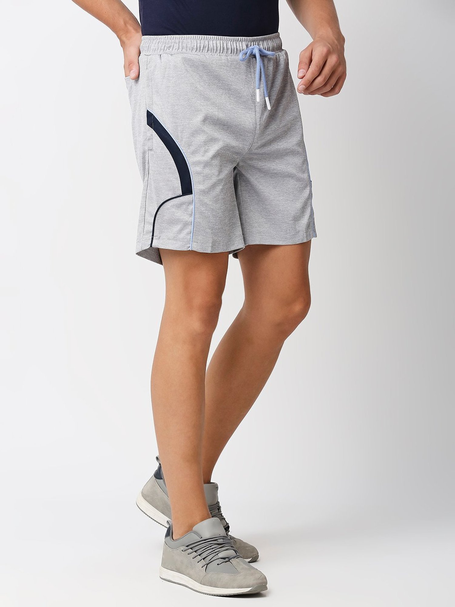 Fitz Grey Melange Regular Fit Performance Shorts