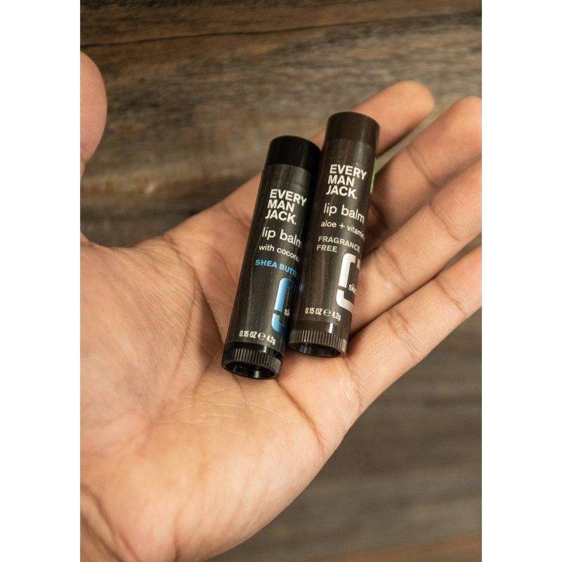 Every Man Jack Shea Butter Lip Balm - Trial Size - 0.15oz