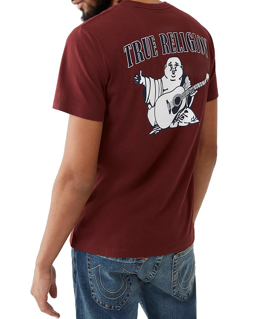 True Religion Buddha Logo Crew Neck Short-Sleeve Graphic T-Shirt