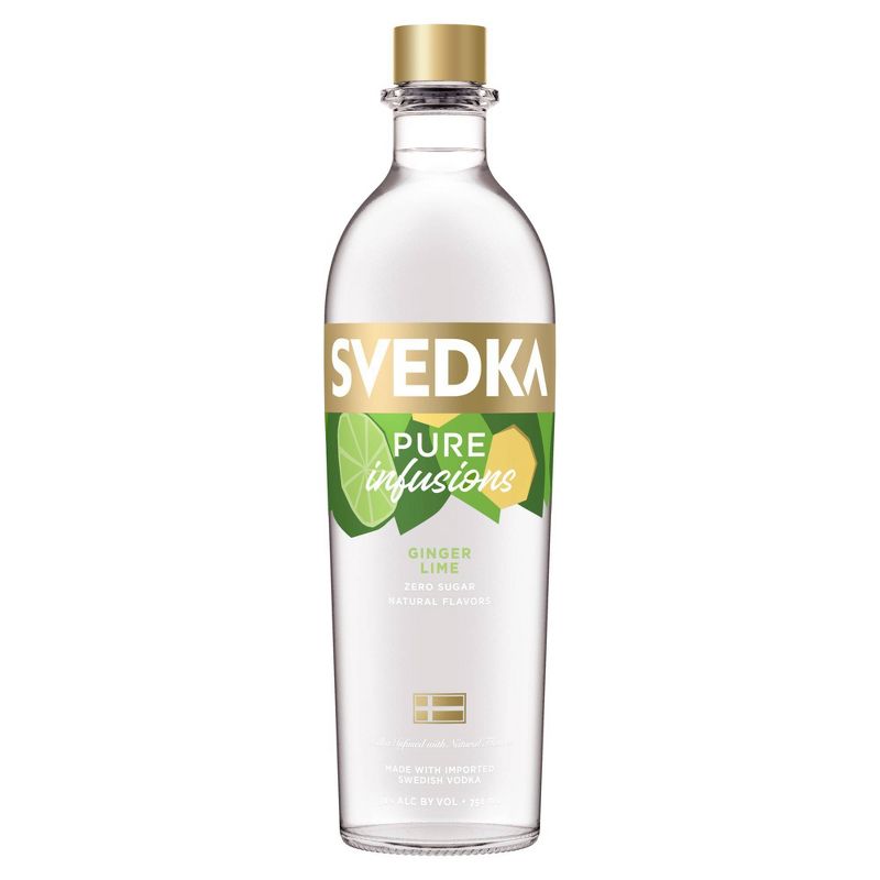 SVEDKA Pure Infusions Ginger Lime Flavored Vodka - 750ml Bottle