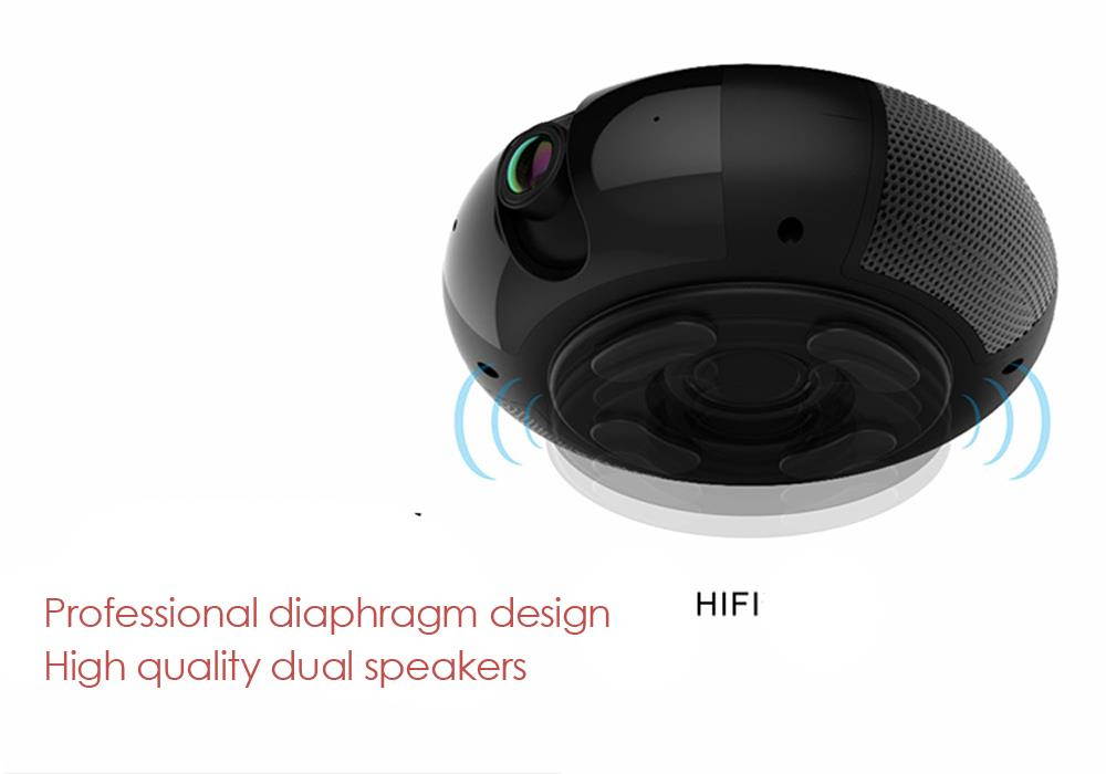 IP Camera WiFi Bluetooth 1080P Speaker Network Video Recorder Micro USB 2-way