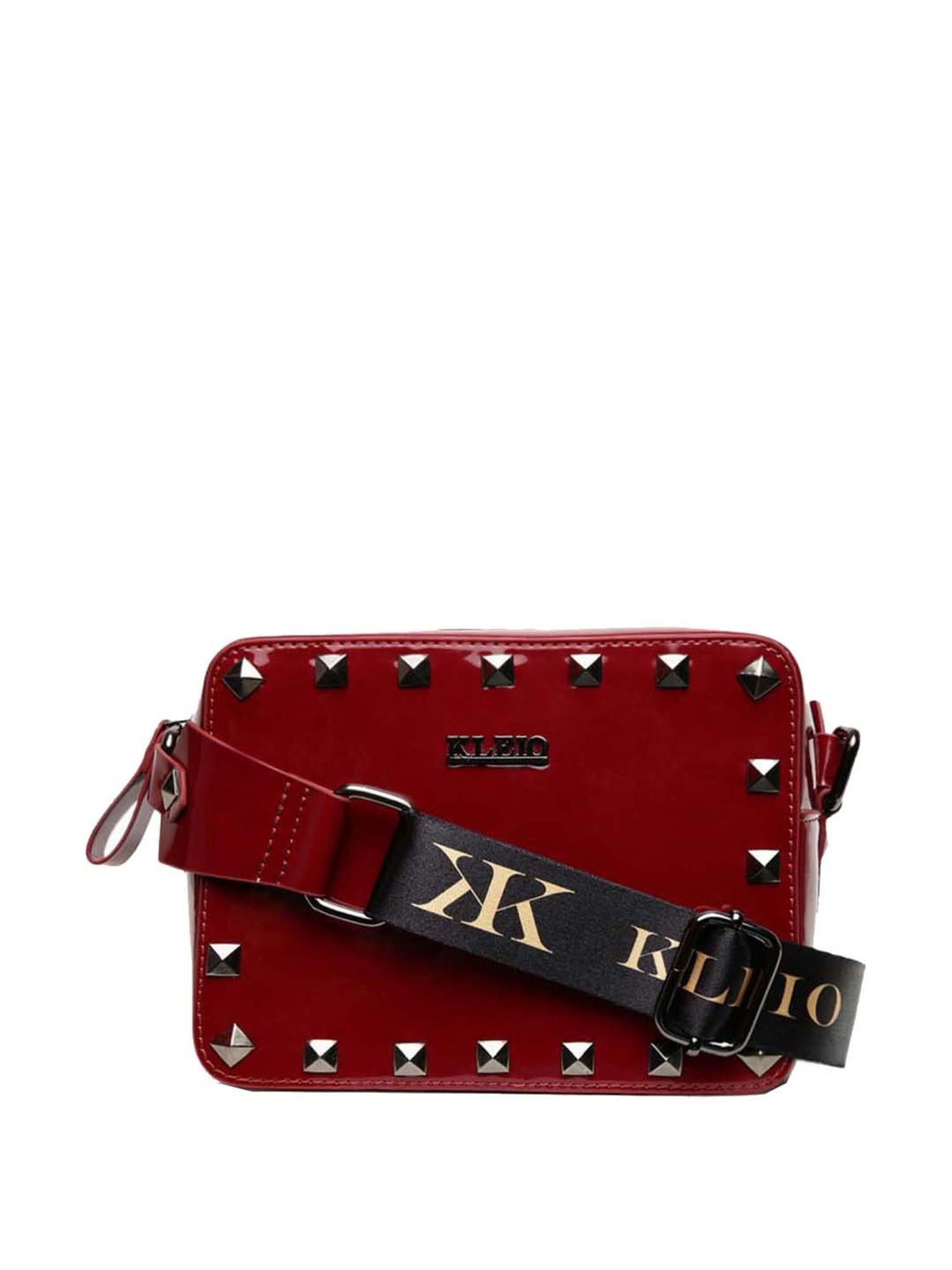 KLEIO Maroon Solid Small Sling Handbag