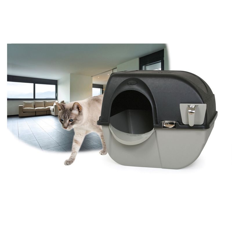 Omega Paw EL-RA20-1 Roll N Clean Self Separating Self Cleaning Litter Box, Large