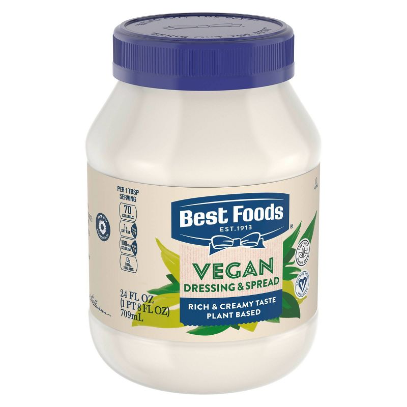 Best Foods Vegan Dressing and Sandwich Spread Carefully Crafted - 24oz