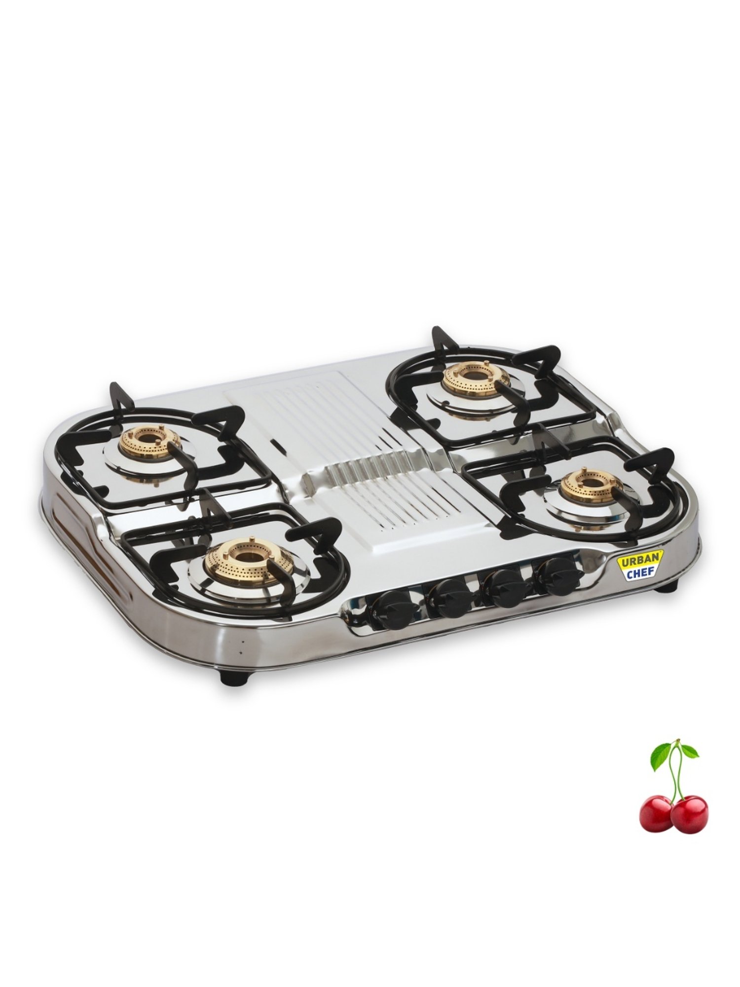 Urban Chef Gas Stove with 4 burners ( Silver/Black )