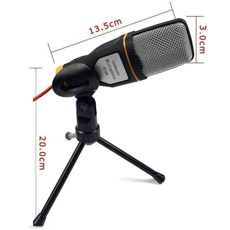 Professional Recording Podcast Condenser Microphone Mic For computer PC Laptop Skype Youtube