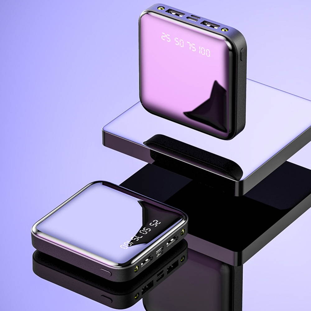 Mini Portable Power Bank 10000mAh External Battery Ultra-Compact High-Speed Charging Technology Portable Charger for iPhone, Samsung Galaxy and More