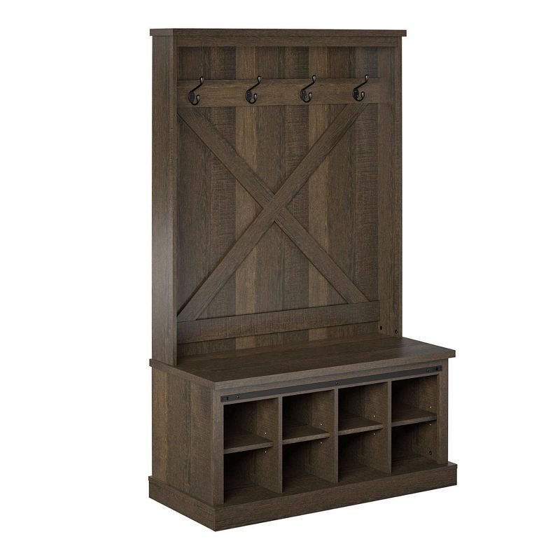 Quatro Umbrella Stand & Coat Rack Steel - Adesso