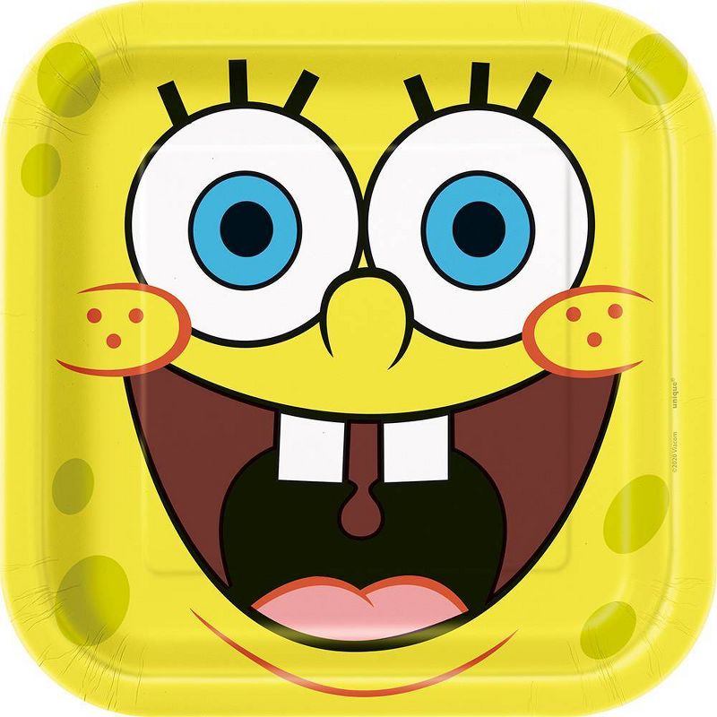 SpongeBob SquarePants 9" 8ct Party Paper Plates