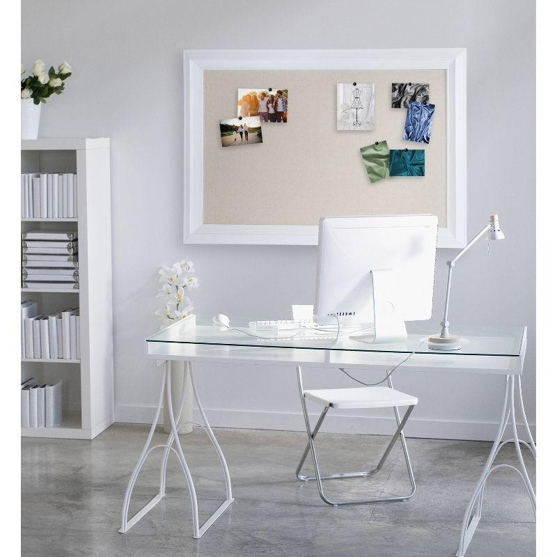 29.5" x 45.5" Whitley Pinboard Gray - Kate & Laurel All Things Decor