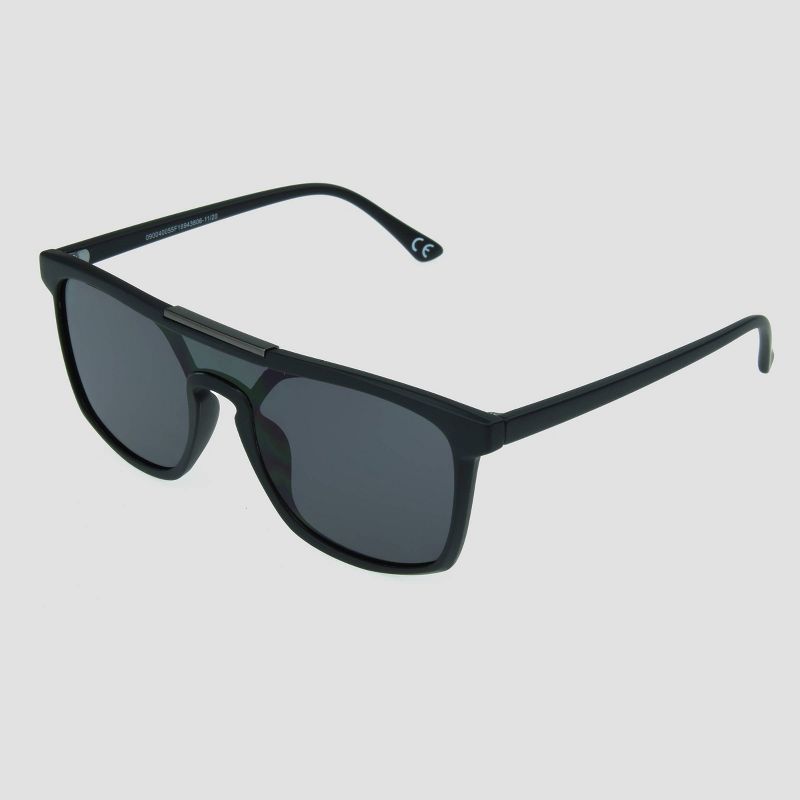Men's Matte Rubberized Square Sunglasses - All in Motion™ Black