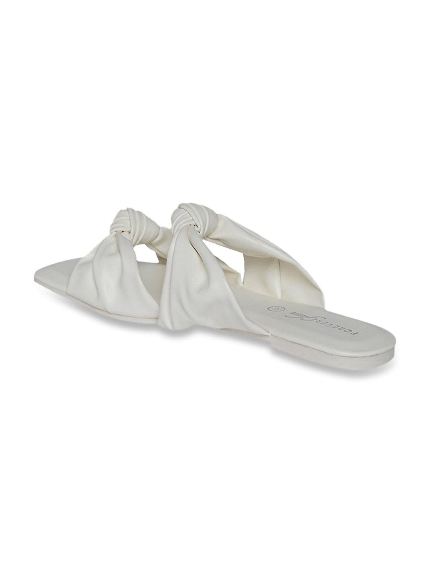 Forever Glam by Pantaloons Women's White Casual Sandals