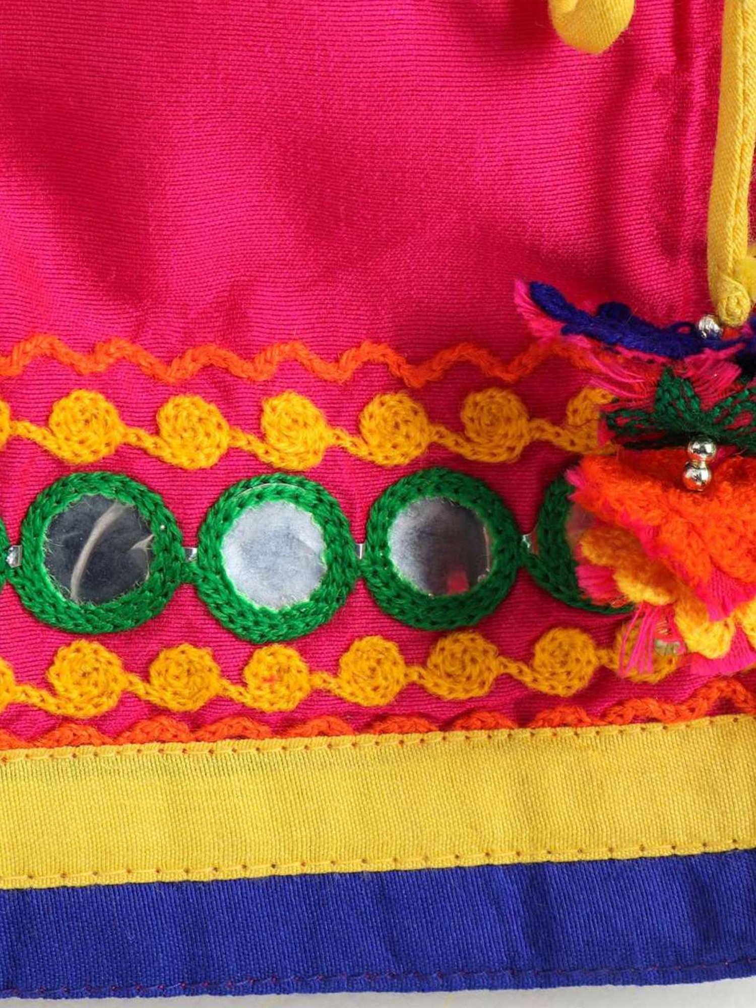 TWISHA Kids Pink & Blue Embroidered Top Set