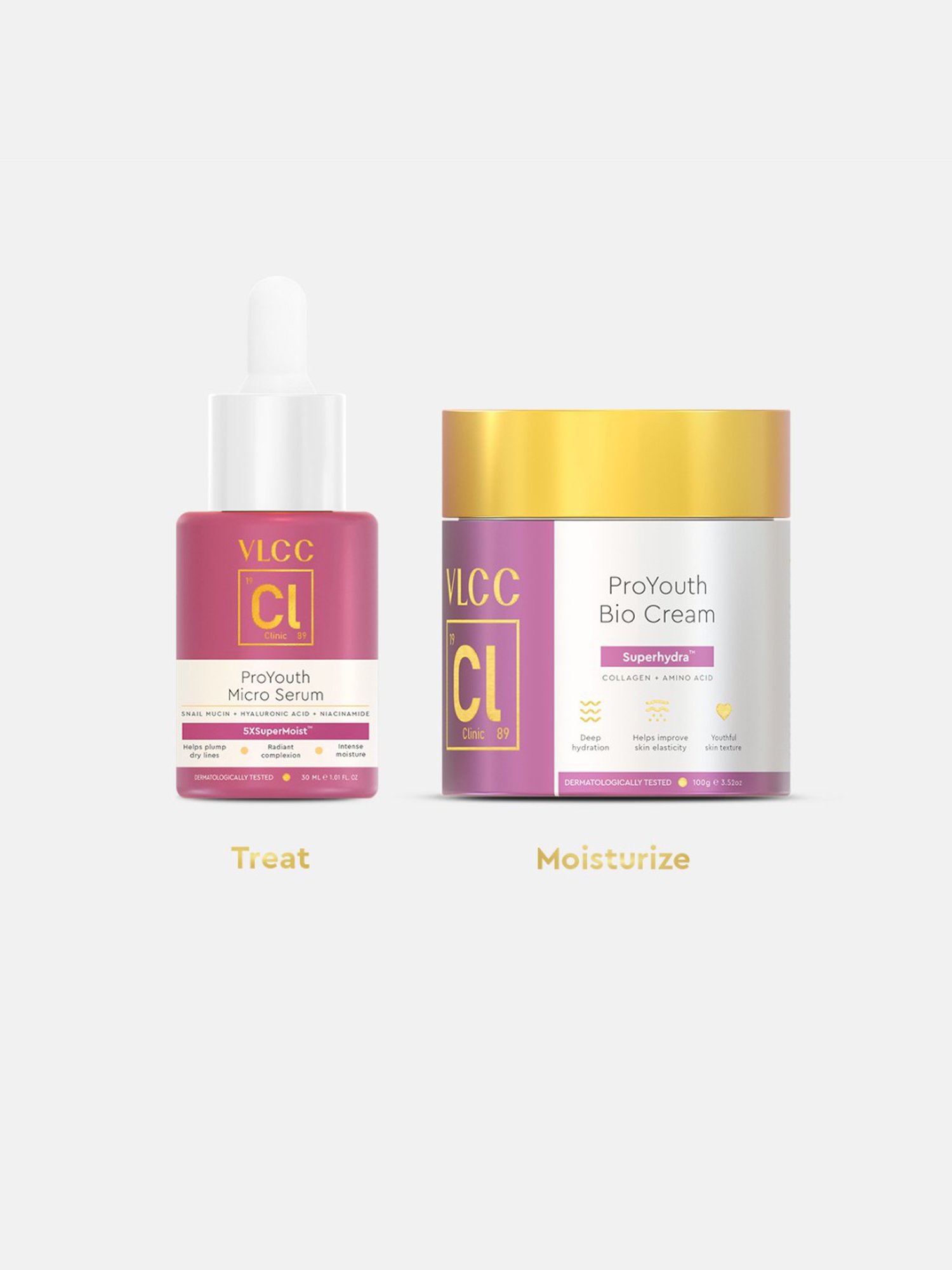 VLCC Clinic ProYouth Micro Serum & Bio Cream Combo