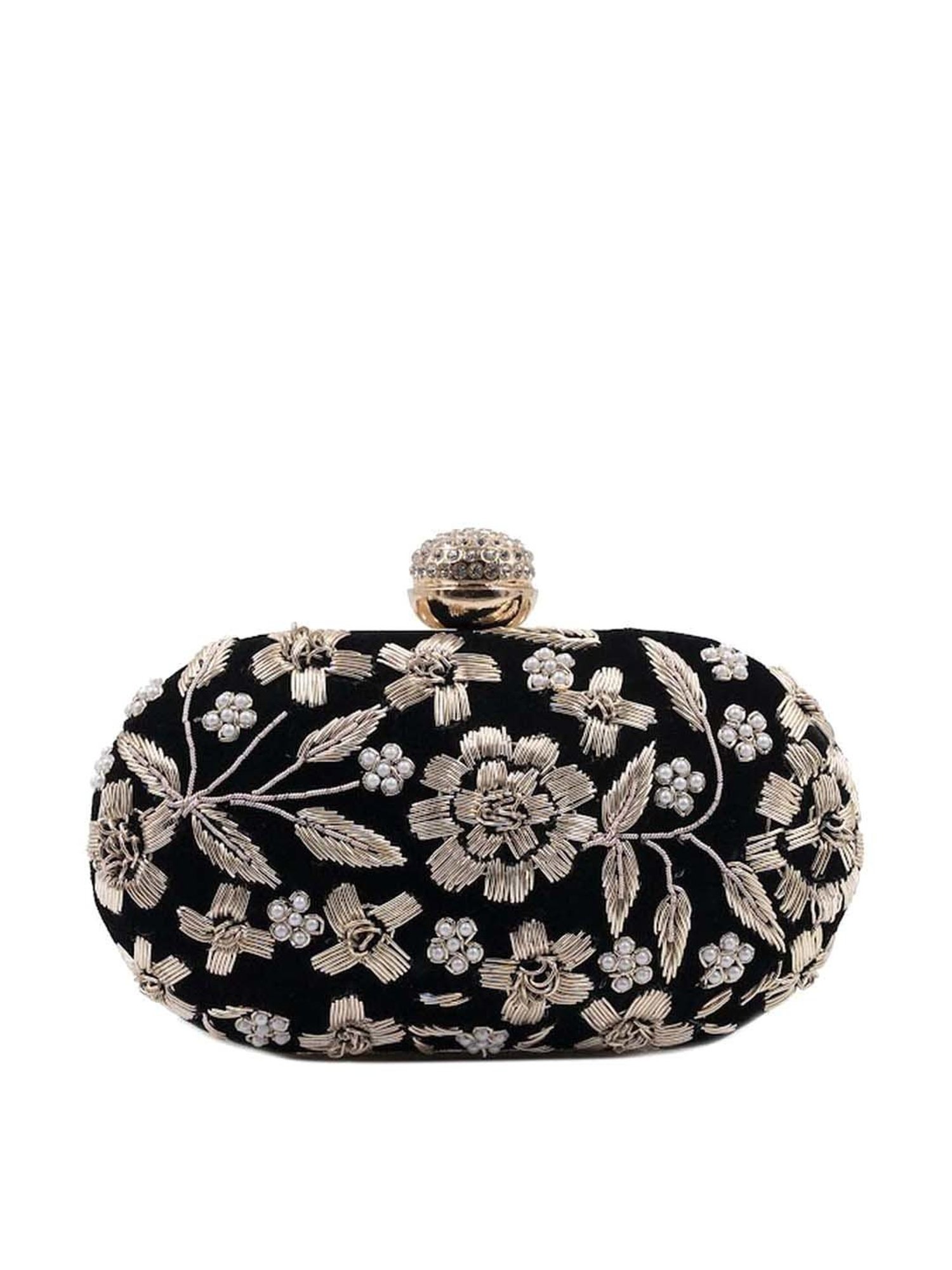 Sugarcrush Black Embellished Clutch