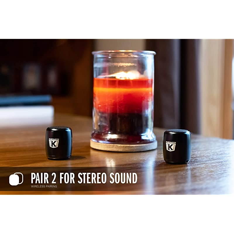 2204 Sidekix Mini Speaker: Wireless Audio Speakers with Bluetooth, Remote Shutter, Satin Black