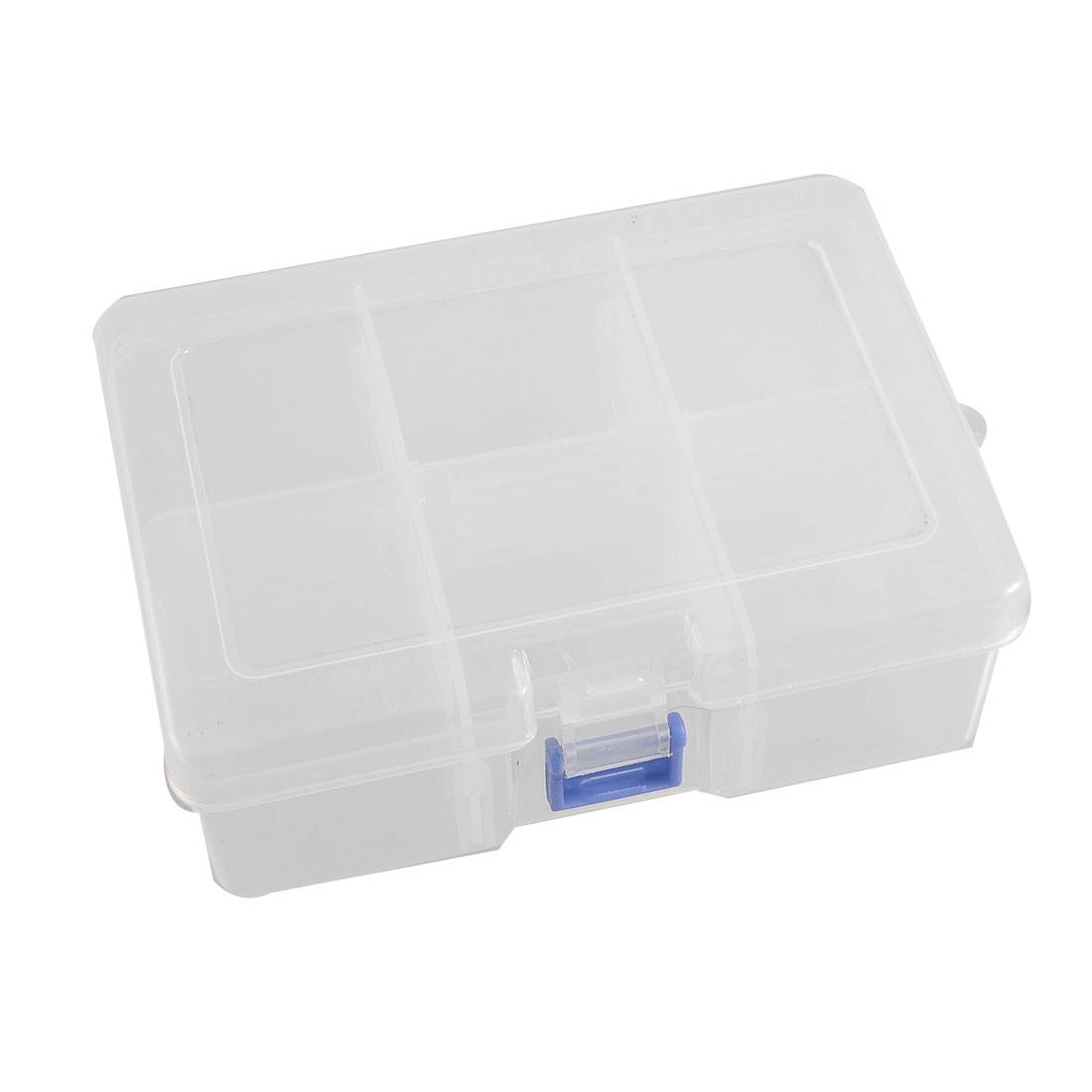 Unique Bargains Unique Bargains Transparent 6 Compartments Plastic Electronic Component Case Holder