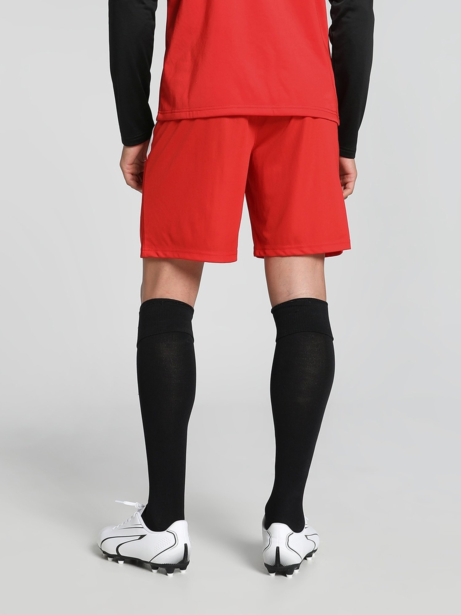 Puma Red Regular Fit Printed Sports Shorts
