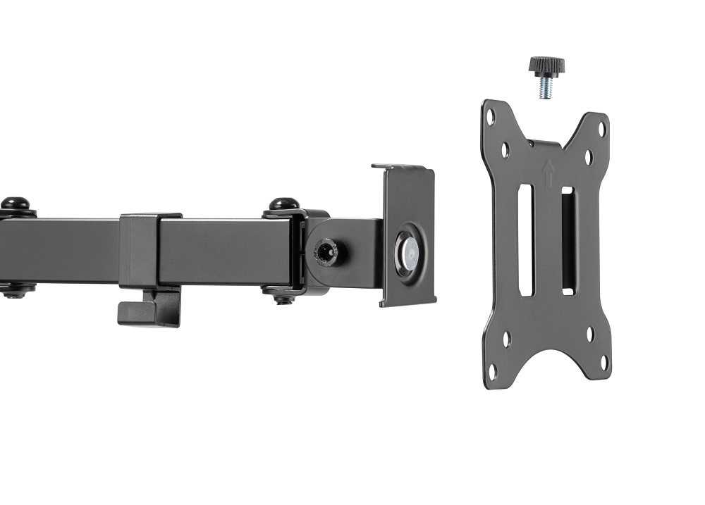 Amer Mounting EZCLAMP | Single Monitor Economical Articulating Arm | Supports 17&rdquo; - 32" Monitors