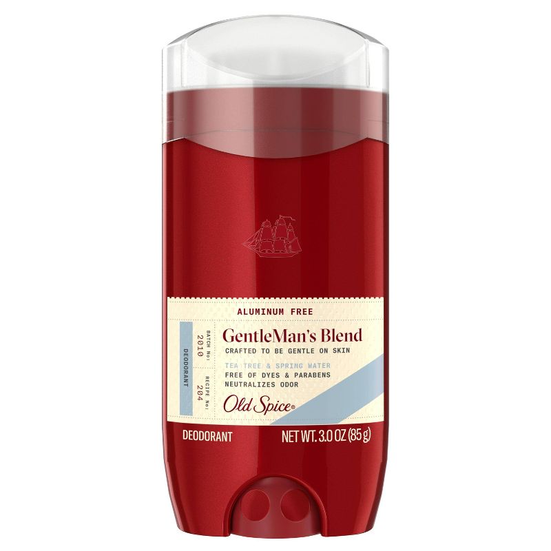 Old Spice GentleMan's Blend Deodorant Tea Tree & Spring Water - 3oz 