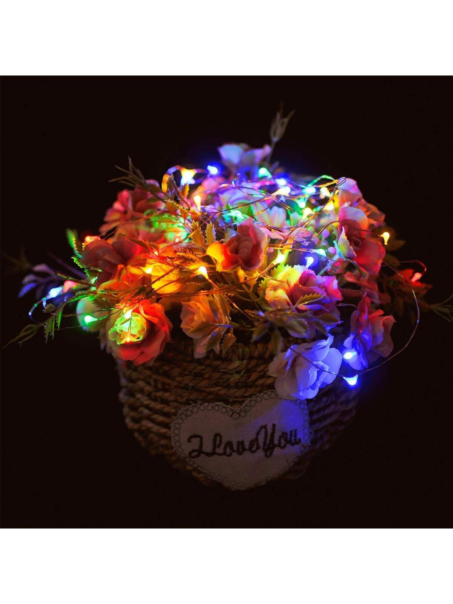 XERGY Battery Box and Remote and 8 Mode Functions Copper Wire Led Fairy String (Multicolor)