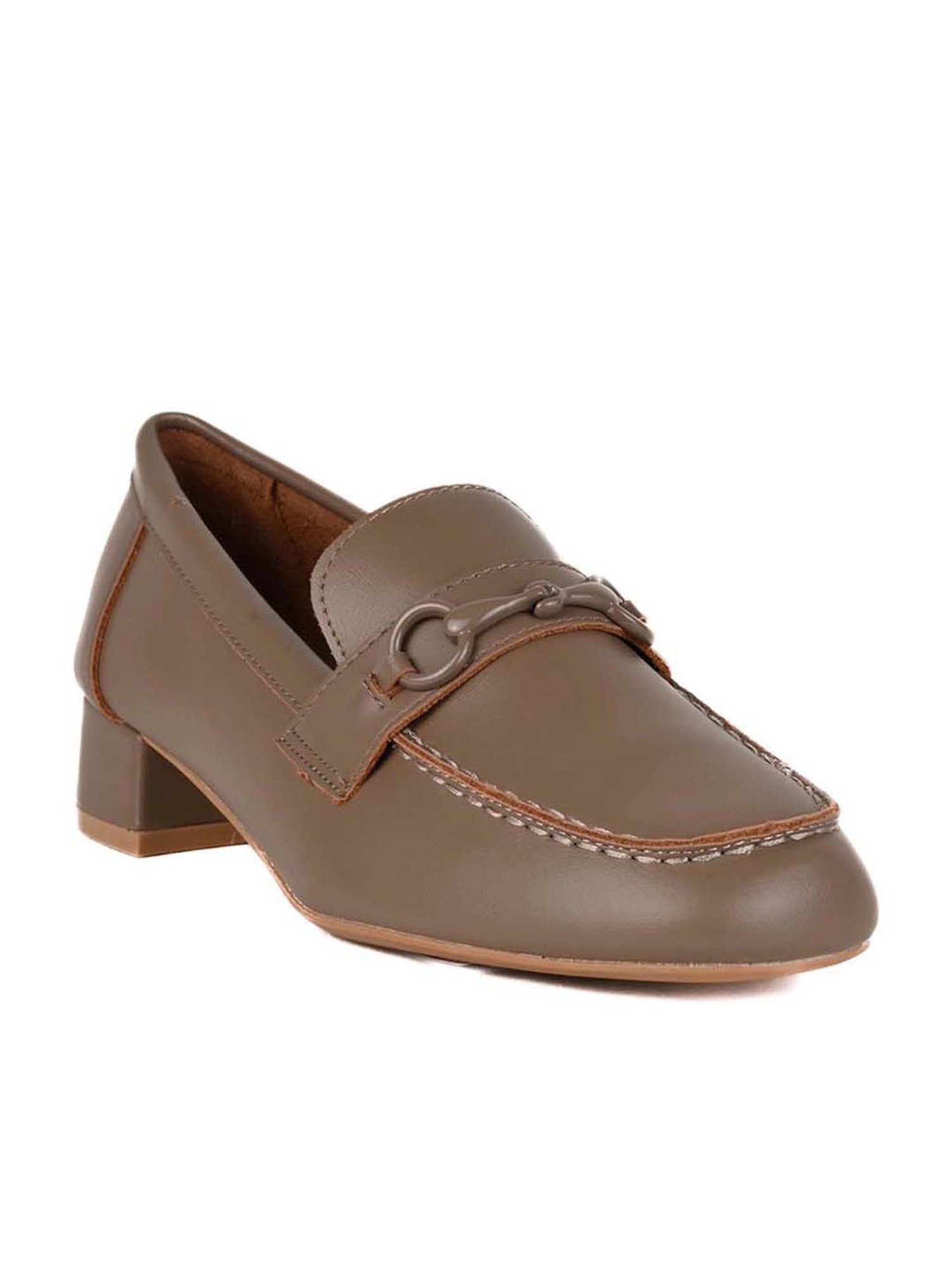 Ronnie Grey Women's Khaki Casual Loafers